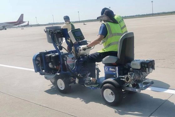 98 2 MMA 2K Máquina de marcação de linhas de pulverização sem ar com aço e sistema de controlo PLC