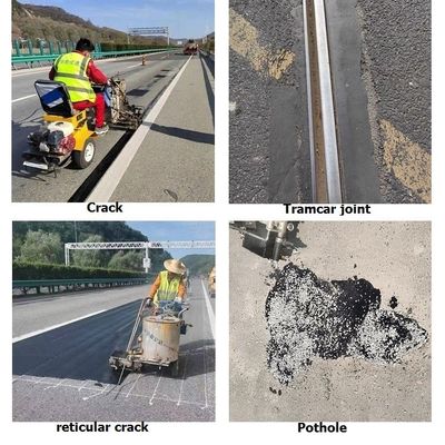 Melt Modified Asphalt Road Patching Premix para nivelamento das abordagens do convés da ponte