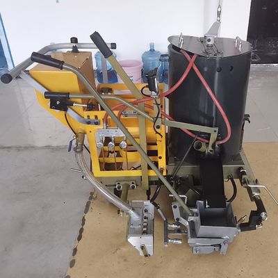 Máquina de marcação de linhas de estradas de borracha termoplástica com bateria
