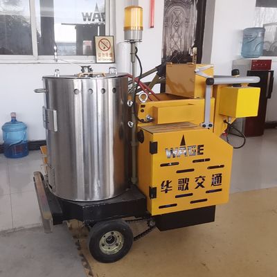 Máquina de marcação de linhas de estrada termoplástica a bateria para marcação convexa