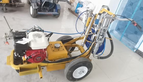 Espreguiçamento sem ar Linha de pavimentação Equipamento de marcação de estradas de estrias Pintura fria Single Gun