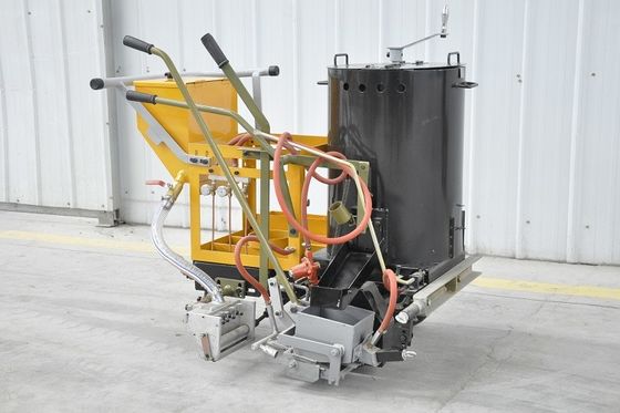 Cães empurrando máquina de marcação de estradas termoplásticas 100 - 500 mm Linha de largura