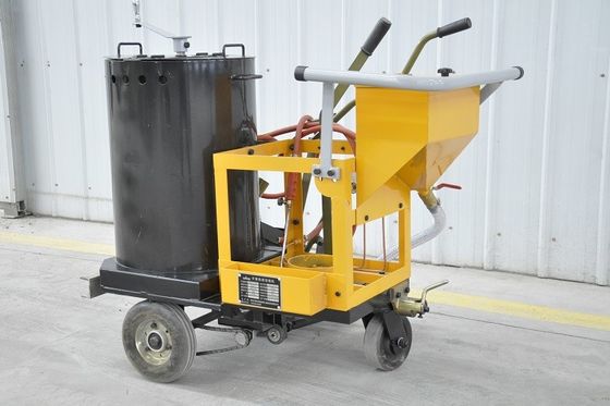 Máquina de marcação de estradas em termoplástico com empurrão humano - tanque de 120 kg