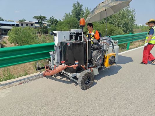 Mini Driving Thermoplastic Road Line Marking Tricycle Extrusion Versão