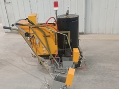 Máquina de corte de linhas termoplásticas a bateria para linhas convexas